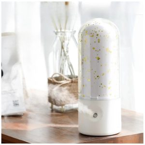 Ultrahangos USB aroma diffúzor csillag mintával - 3in1 aromaterápiás készülék, párásító és nyugtató hatású éjjeli fény (BBJH) - Image 1