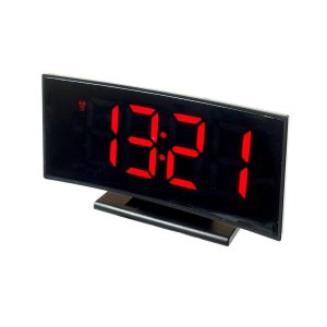 DS-3621L ívelt LED kijelzős digitális ébresztőóra, hőmérő funkcióval (BBV) - Image 2