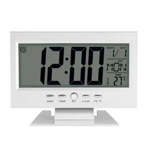 Hangra/tapsra működő LCD kijelzős asztali óra (BBL) - Image 6