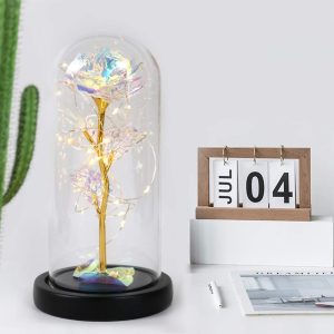 Rose of Love – LED-es örök rózsa - dekor lámpa díszdobozban (BBJ) (BBV) - Image 3