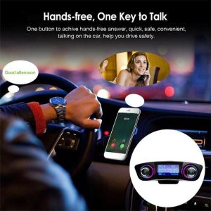 Autórádió formájú 3in1 FM Transmitter, MP3-lejátszó és Bluetooth kihangosító (BBV) - Image 7