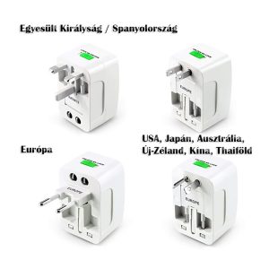 Univerzális hálózati átalakító - a világ minden országában használható utazó adapter, dugvilla (THM)(BBL) - Image 6