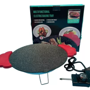 Elektromos asztali grill 800W – tapadásmentes hordozható grill állítható hőfokszabályzóval, 28 cm grillfelület sütéshez (BBM) - Image 6