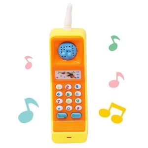 Zenélő, retro mobiltelefon alakú elemes játék babáknak gombokkal és hanghatásokkal (BBJ) - Image 4