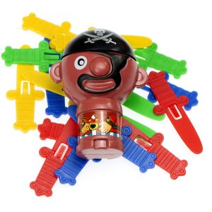 Kalózos játék - ügyességi társasjáték 16 színes játék karddal, hordóval és kalóz fejjel (BBJ) - Image 2