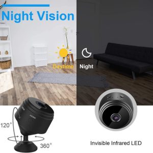 A9 Mini HD kamera, Wifi kapcsolattal - Applikáción nézhető élőkép / mágneses rögzítéssel (BBD) - Image 15