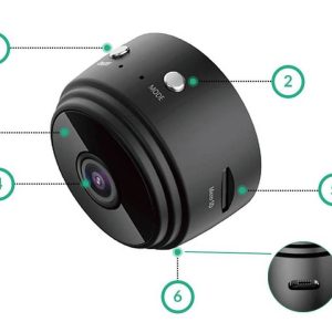 A9 Mini HD kamera, Wifi kapcsolattal - Applikáción nézhető élőkép / mágneses rögzítéssel (BBD) - Image 16