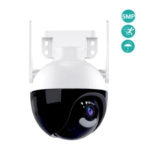 4k ultra HD WIFI IP térfigyelő kamera - 360°-ban forgatható, IP66 időjárásálló - 5x zoom, humán detektor (BBV) - Image 3