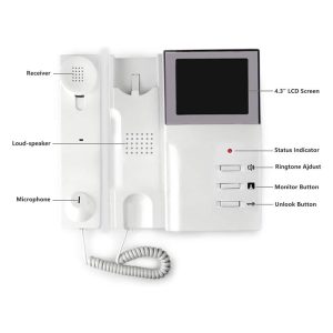 Videós kaputelefon - vízálló wifi-s kapucsengő éjjellátó kamerával és 4,3" kijelzővel - 480 x 272 P felbontás (FX) (BBD) - Image 4