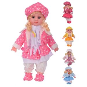 Magyarul éneklő hajas Kati baba óriás szempillával – 52 cm (BBJ) - Image 14