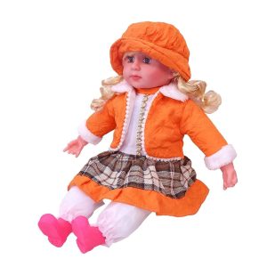 Magyarul éneklő hajas Kati baba óriás szempillával – 52 cm (BBJ) - Image 16