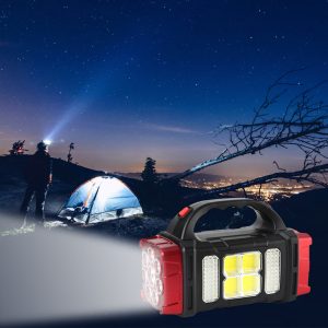 HB-1678 extra erős fényű, 108 LED-es, napelemes kézilámpa és power bank - praktikus lámpa kempingezéshez, horgászathoz, szereléshez (BBD) - Image 3