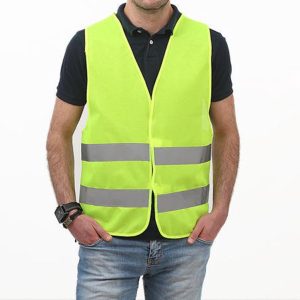 Vékony, jól szellőző láthatósági mellény neon sárga színben, fényvisszaverő csíkokkal - L-XXXL- méret (BBKM) - Image 2