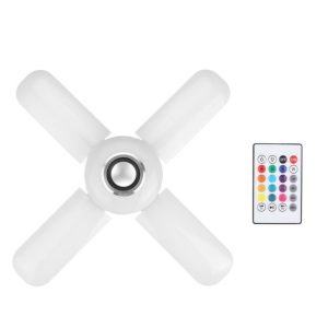 E27 foglalatú összecsukható RGB LED izzó beépített hangszóróval + távirányítóval (BBV) - Image 4