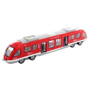 43 cm hosszú lendkerekes játék vonat élethű hanghatásokkal, nyitható ajtókkal és világító utastérrel (BBMJ) (BBJ) - Image 3