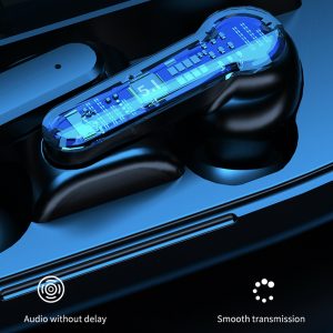 M19 vezeték nélküli bluetooth headset digitális kijelzővel, töltődobozban (BBV) - Image 4