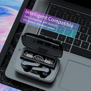 M19 vezeték nélküli bluetooth headset digitális kijelzővel, töltődobozban (BBV) - Image 3