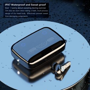 M19 vezeték nélküli bluetooth headset digitális kijelzővel, töltődobozban (BBV) - Image 5