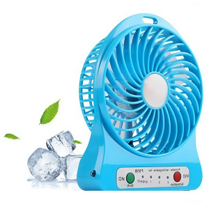 Mini hordozható akkus ventilátor LED fénnyel – frissítő hűvös és világítás bárhol és bármikor( BBL) (BBD) (BBV)