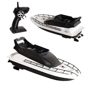 Távirányítós játék motorcsónak szuper menő megjelenésű, 2.4 GHz távirányítóval és tölthető akkumulátorral - 28 x 10 x 12 cm (BBMJ) - Image 3