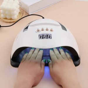 SUN Y9 UV LED professzionális műkörmös lámpa telefontartóval, beépített mozgásérzékelővel és hordozófüllel - 192W (BBV) - Image 3
