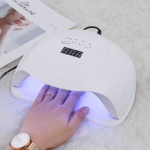 SUN Y9 UV LED professzionális műkörmös lámpa telefontartóval, beépített mozgásérzékelővel és hordozófüllel - 192W (BBV) - Image 2