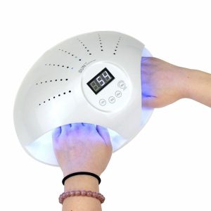 Digitális kijelzős kétkezes műkörmös LED UV lámpa érzékelővel, időzítővel (BBV)