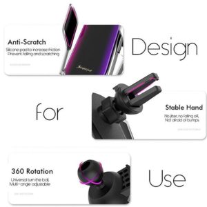 Namvi Qi univerzális autós telefon tartó és vezeték nélküli töltő (BBV) - Image 6