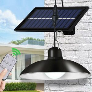 Időjárásálló, napelemes függőlámpa - energiatarékos, felakasztható kültéri világítás - 90W (BBL)(BBV) - Image 5