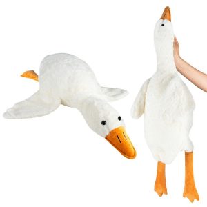 Aranyos plüss liba - pihe-puha tapintású, fehér játék liba - 90 cm (BBLPJ)(BBE) (BBJ) - Image 8