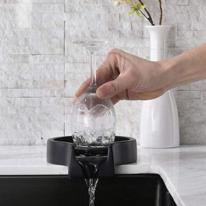 Automata pohár mosó berendezés - minden típusú pohár és palack könnyű elöblítéséhez - éttermekbe, bárokba, otthonra - fekete (BBM) (FX) - Image 10