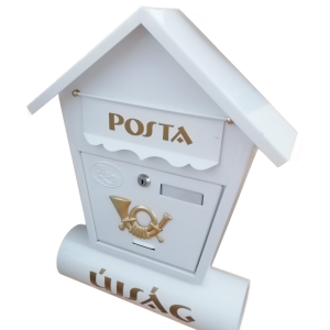 Utcai postaláda újságtartóval - fehér (BBL) - Image 2