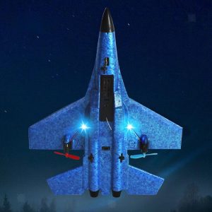 HW-33 minden irányba vezérelhető, távirányítós harci repülőgép habszivacsból - USB-ről tölthető akkumulátorral, világító lámpákkal és futóművel (BBJ) - Image 4