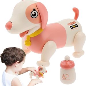 Intelligens, sétáló, interaktív robotkutya - cumisüvegből etethető, zenél és táncol - rózsaszín (BBJ) - Image 5