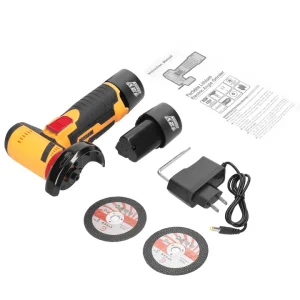 Vezeték nélküli, elektromos sarokcsiszoló ergonomikus kialakítással és 2 akkumulátorral - 0-350/0-1350rpm forgási sebesség M-9013 (FX) (BBL) ( BBD) (BBJH) - Image 6