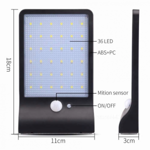 Mozgásérzékelős, napelemes, falra szerelhető LED panel 7 órás üzemidővel - 4W (BBL) - Image 13
