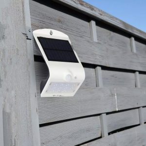 Modern, mozgásérzékelős, IPX5 időjárásálló napelemes lámpa - fehér - 40W (BBV) - Image 2