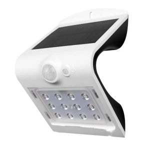 Modern, mozgásérzékelős, IPX5 időjárásálló napelemes lámpa - fehér - 40W (BBV) - Image 1