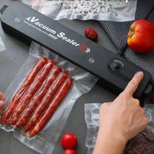 Vákuumfóliázó gép - élelmiszer tartósító vákuumcsomagoló készülék - 90W, fekete (BBM)(BBV) - Image 4