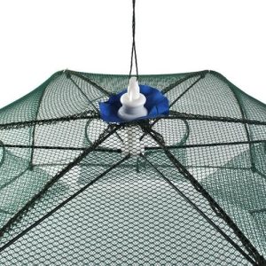 Automatikusan kinyíló, strapabíró csalihal illetve törpeharcsa csapda sűrűn fonott hálóból - 90 x 90 x 35 cm (BBL) - Image 5