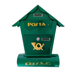 Utcai postaláda újságtartóval – zöld (BBL) - Image 1