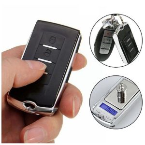 Slusszkulcsnak álcázott mini zsebmérleg - fűszerekhez, ékszerekhez, gyógyszerekhez - 0.01 grammos pontosság - 1x3x6 cm (BBL) (BBD) - Image 1