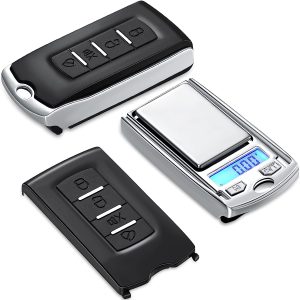 Slusszkulcsnak álcázott mini zsebmérleg - fűszerekhez, ékszerekhez, gyógyszerekhez - 0.01 grammos pontosság - 1x3x6 cm (BBL) (BBD) - Image 9