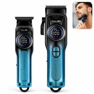 Daling DL-9305 férfi grooming szett digitális kijelzővel – többfunkciós hajvágó, szakállvágó és trimmer készlet (BBD) - Image 5