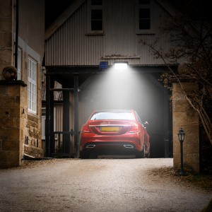 HAYAMI KL25-259 napelemes COB LED fali lámpa – mozgásérzékelős kültéri szolár világítás (BBD) - Image 4