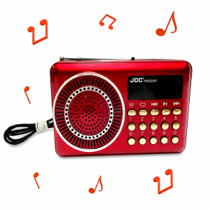 Klasszikus mini hordozható JOC FM rádió és zenelejátszó - USB+SD kártya bemenettel (BBL) - Image 8