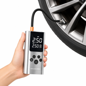 Kouvoolsen KOS-33004 hordozható digitális kompresszor és elektromos légpumpa – autóhoz, kerékpárhoz, motorhoz, labdához (BBD) - Image 6