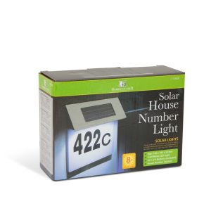 Modern kültéri LED házszám világítás rozsdamentes acélból - 19 x 18,5 cm (GL-11446B) - Image 3