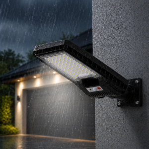 Hayami KL25-282A 400W napelemes utcai LED lámpa – távirányítós kültéri solar világítás IP65 védelemmel (BBD) - Image 5