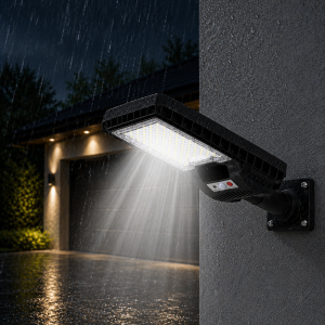 Hayami KL25-282A 400W napelemes utcai LED lámpa – távirányítós kültéri solar világítás IP65 védelemmel (BBD) - Image 6